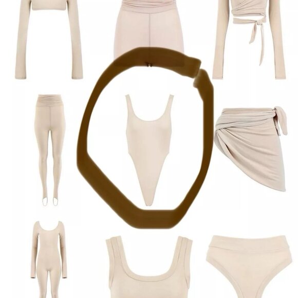 Laina Rauma Sold-Out RELAXED THONG BODYSUIT / LATTE - MEDIUM - Picture 4 of 11